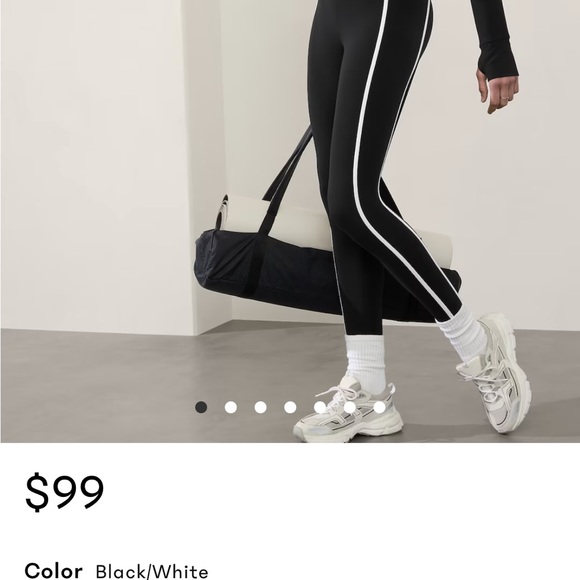 Athleta Elation 7/8 - Blk/Wht Legging - Picture 6 of 8